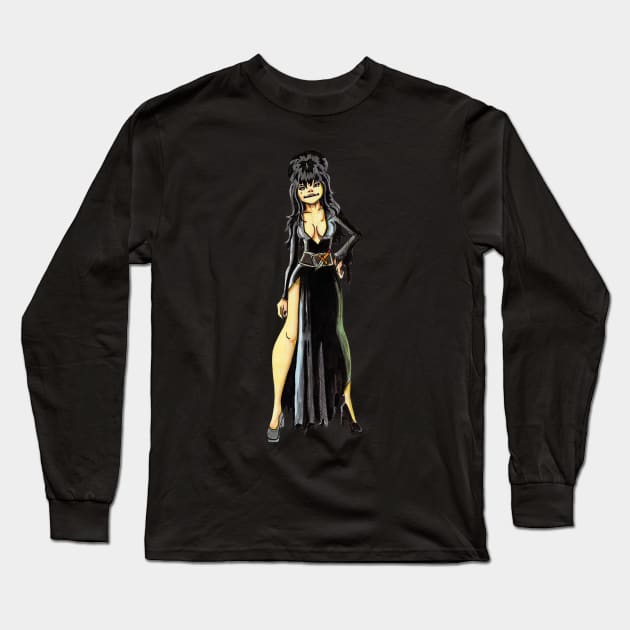 Elvira the Gorilla(z) Long Sleeve T-Shirt by LeeHowardArtist